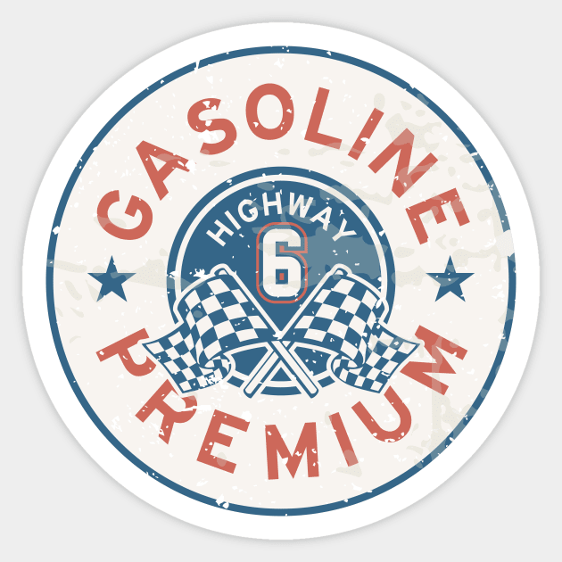 Gasoline Highway Premium Sticker by Wintrly